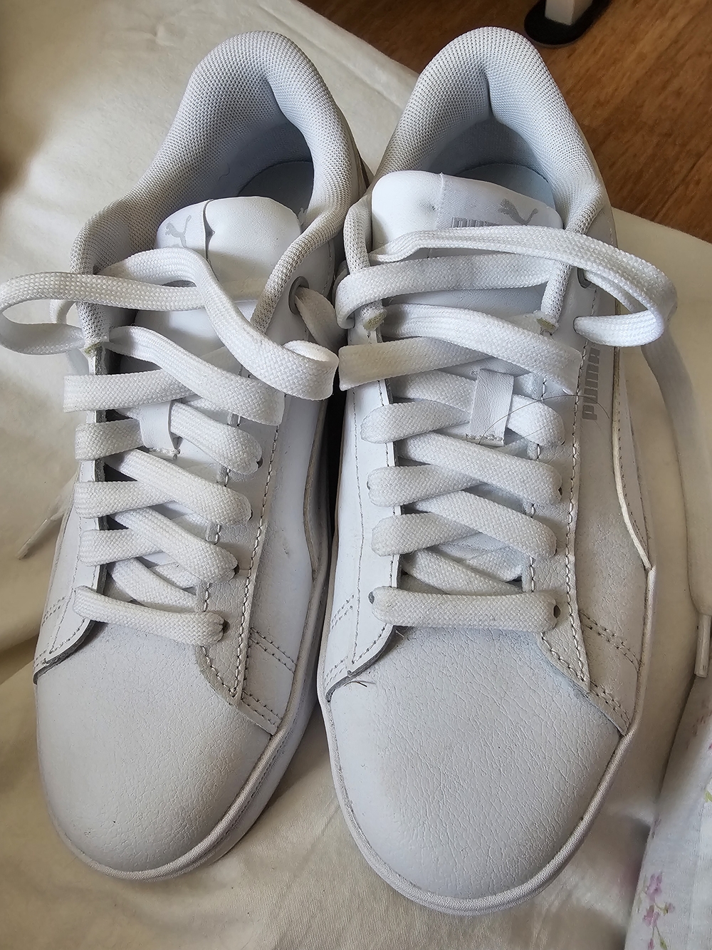 Puma White Low-Top Sneakers